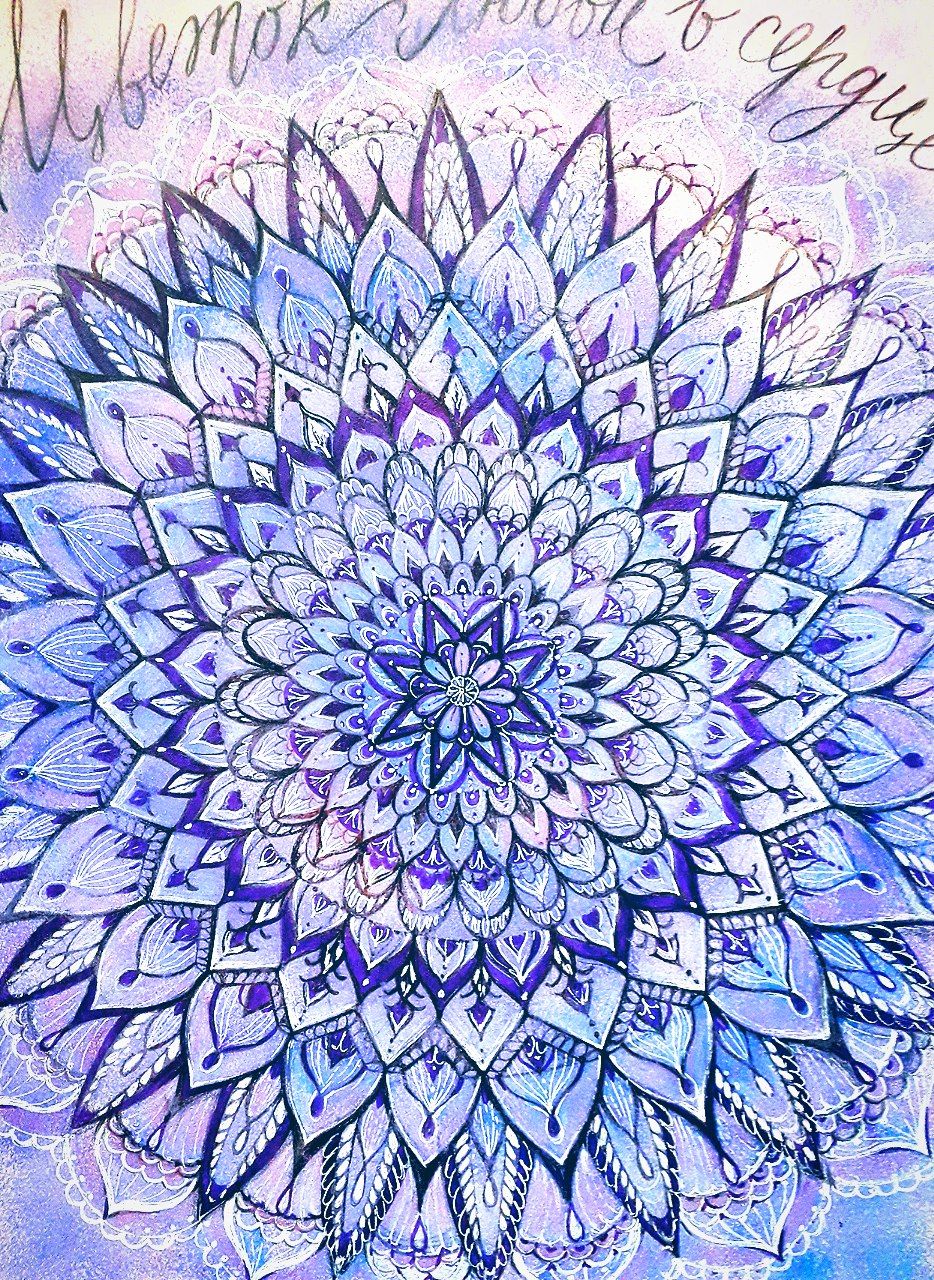 Цветок любви сердца, картина Евгении Корсуновой